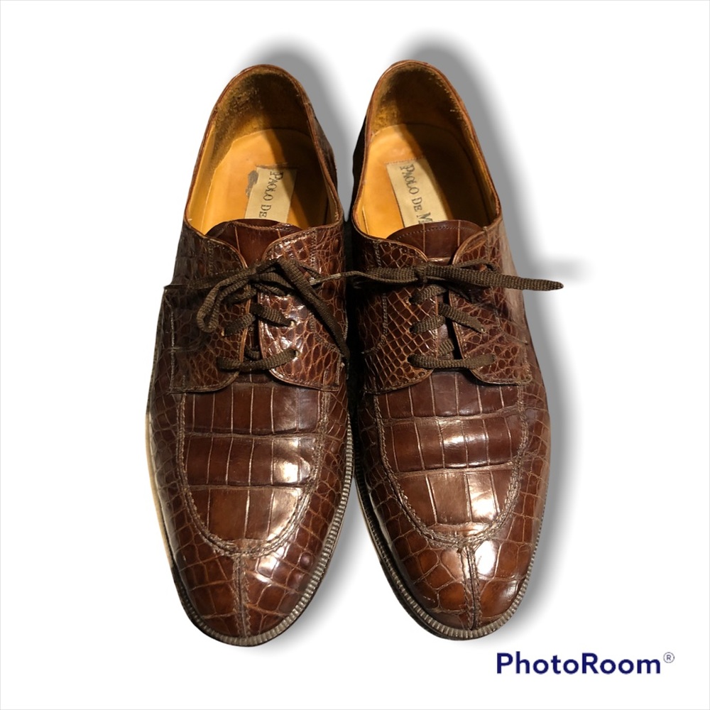 Paola De Marco Genuine Alligator Shoes